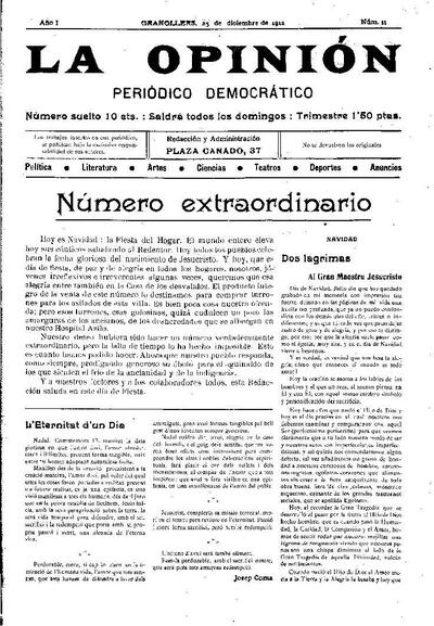 La Opinión , 29/12/1912 [Issue]