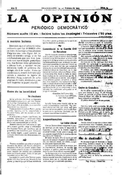 La Opinión , 23/2/1913 [Issue]