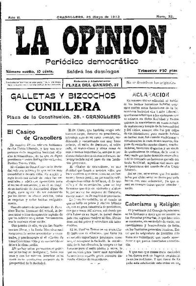 La Opinión , 25/5/1913 [Ejemplar]