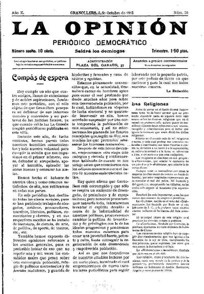 La Opinión , 5/10/1913 [Ejemplar]