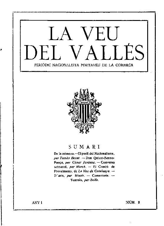 La Veu del Vallès [1919], 4/5/1919 [Ejemplar]
