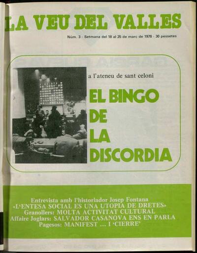 La Veu del Vallès, 18/3/1978 [Ejemplar]