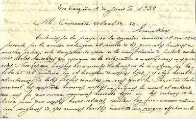 Carta del capità de la 3a Companyia del 27è Batalló d'Obres i Fortificació, adreçada a l'alcalde de Granollers, expressant el condol pel bombardeig sofert a la ciutat [Documento]