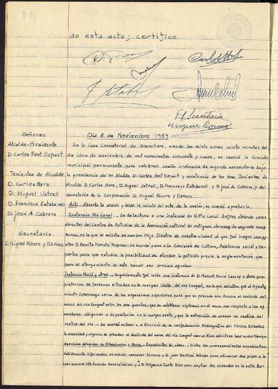 Actes de la Comissió Municipal Permanent, 5/11/1959, Sessió ordinària [Acta]