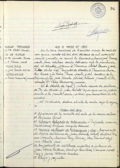 Actes de la Comissió Municipal Permanent, 30/12/1963, Sessió ordinària [Acta]