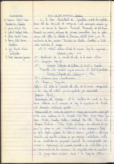 Actes de la Comissió Municipal Permanent, 17/3/1966, Sessió ordinària [Acta]