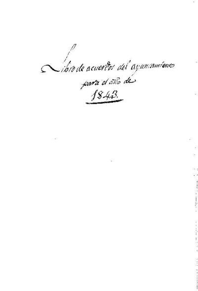 Actes del Ple Municipal, 1/1843, Diligència [Acta]
