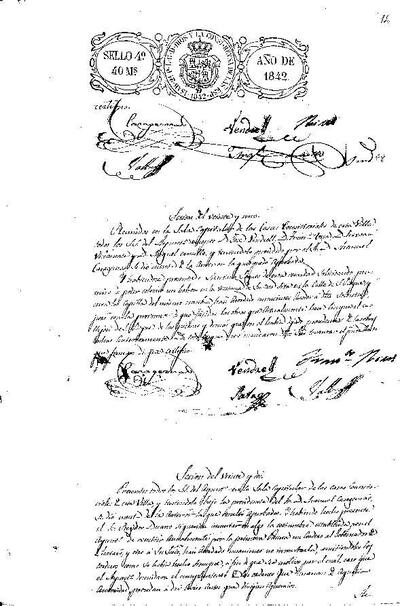 Actes del Ple Municipal, 22/3/1842, Sessió ordinària [Minutes]