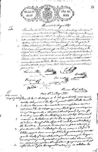 Actes del Ple Municipal, 1/5/1843, Sessió ordinària [Minutes]