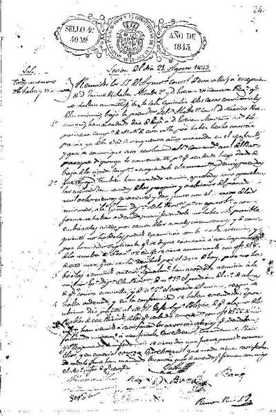 Actes del Ple Municipal, 21/8/1843, Sessió ordinària [Acta]