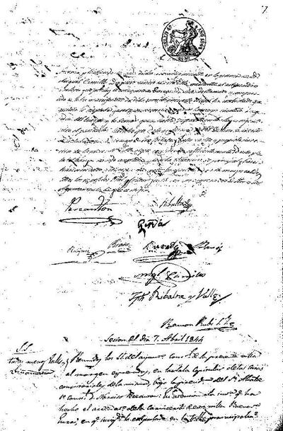 Actes del Ple Municipal, 7/4/1844, Sessió ordinària [Acta]