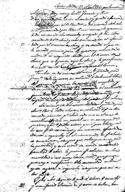 Actes del Ple Municipal, 19/4/1844, Sessió ordinària [Acta]