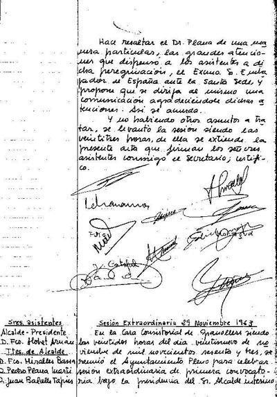 Actes del Ple Municipal, 29/11/1963, Sessió ordinària [Minutes]