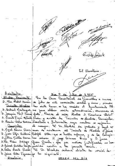 Actes del Ple Municipal, 9/7/1965, Sessió ordinària [Minutes]