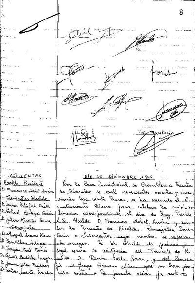 Actes del Ple Municipal, 30/12/1965, Sessió ordinària [Minutes]