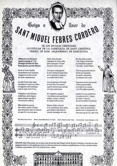 Miquel Febres Cordero, Goigs a llaor de Sant [Documento]