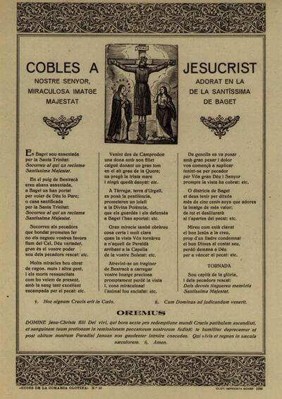 Jesucrist, Cobles a. Parròquia de Beget [Document]