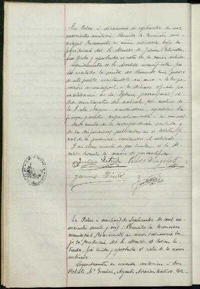 1.1. Òrgans bàsics de govern: Actes de la Comissió Municipal Permanent de Palou, 26/9/1926, Sessió ordinària [Minutes]