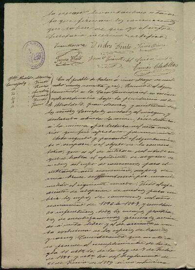 1.1. Òrgans bàsics de govern: Actes del Ple Municipal de Palou, 5/5/1896, Sessió ordinària [Minutes]