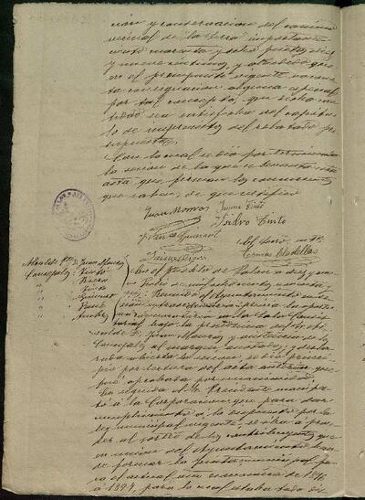 1.1. Òrgans bàsics de govern: Actes del Ple Municipal de Palou, 19/7/1896, Sessió ordinària [Minutes]