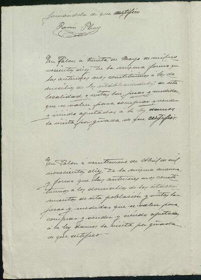 1.1. Òrgans bàsics de govern: Actes del Ple Municipal de Palou, 30/5/1910, Sessió ordinària [Acta]