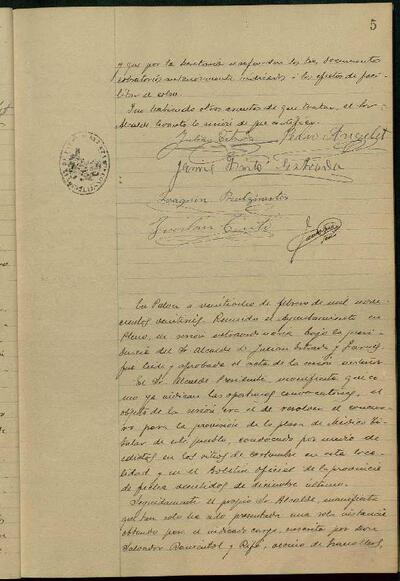 1.1. Òrgans bàsics de govern: Actes del Ple Municipal de Palou, 28/2/1926, Sessió ordinària [Minutes]