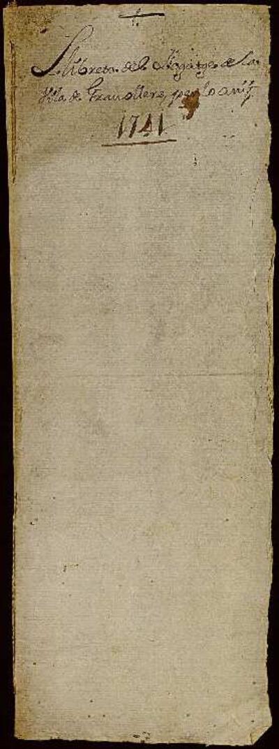 Llibreta del fogatge imposat als veïns de Granollers l'any 1741&#13; [Document]