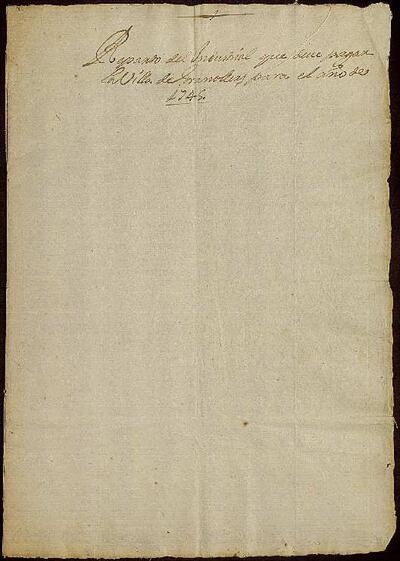 Repartiment de la contribució industrial de 1745&#13; [Document]