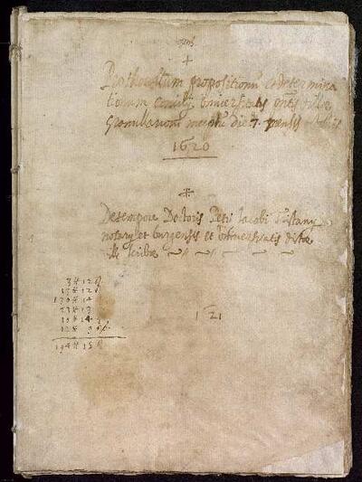 Deliberacions del Consell de la Universitat de la vila de Granollers del 7 d'octubre de 1620 al 30 de desembre de 1623.  Observacions: Tot i que el títol del llibre indica que la primera deliberació és del 7 d'abril de 1620, en realitat la primera sessió conservada es va celebrar el 7 d'octubre. Hi ha doble numeració, una, a la part superior (que comença i acaba per cada  llibret) i, una altra, al mig del full, que va continuant a través dels 10 documents  i de tots els llibrets, dels anys 1620 a 1714, (té interrupcions).&#13; [Document]