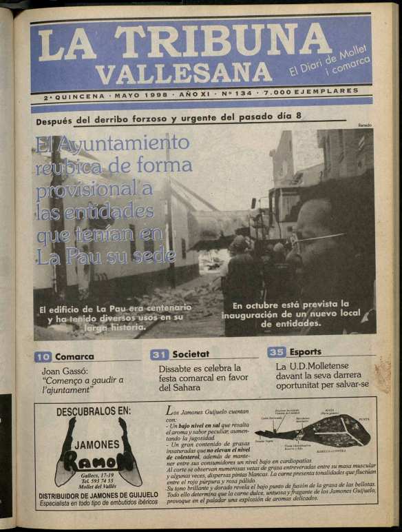 La tribuna vallesana, 2/5/1998 [Issue]