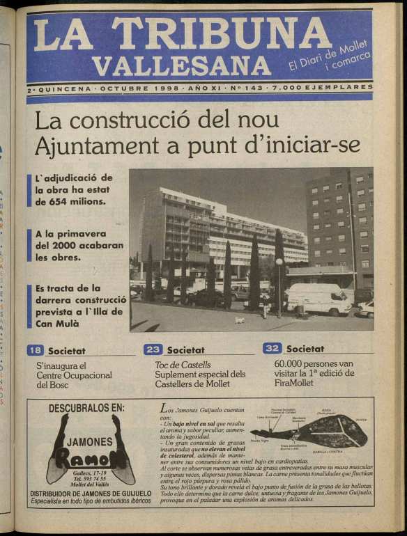 La tribuna vallesana, 15/10/1998 [Issue]