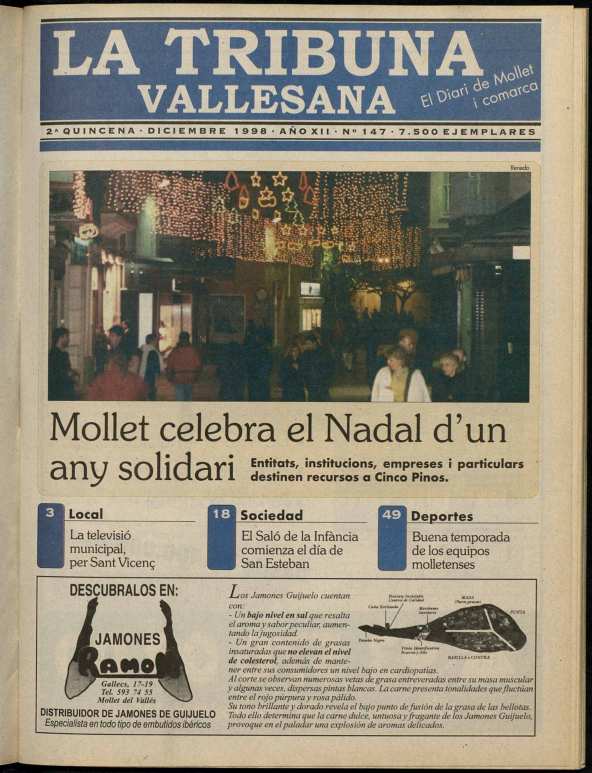 La tribuna vallesana, 2/12/1998 [Issue]