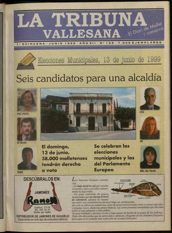 La tribuna vallesana, 1/6/1999 [Ejemplar]