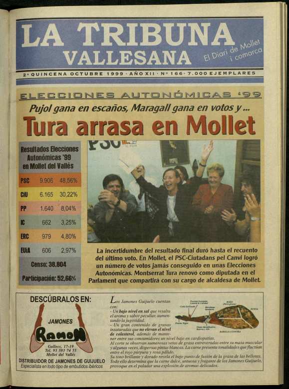 La tribuna vallesana, 2/10/1999 [Ejemplar]