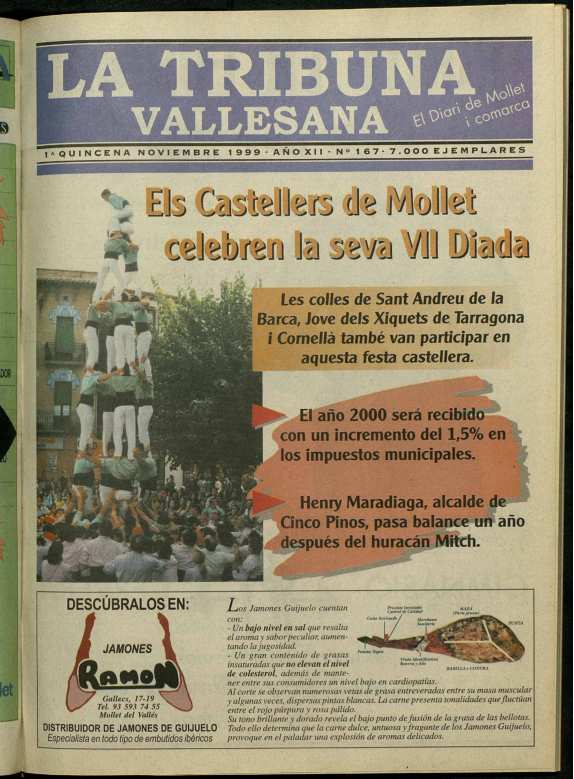 La tribuna vallesana, 1/11/1999 [Ejemplar]