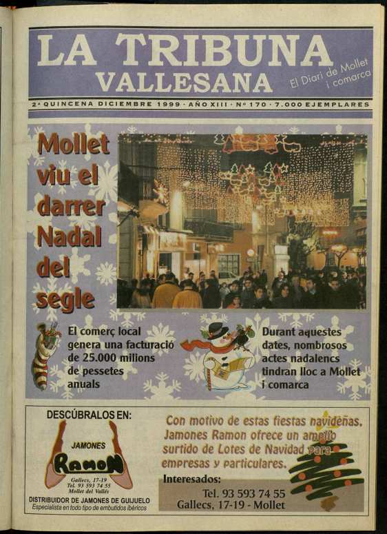 La tribuna vallesana, 2/12/1999 [Ejemplar]