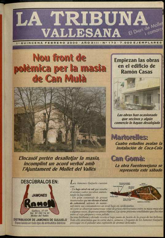 La tribuna vallesana, 1/2/2000 [Issue]