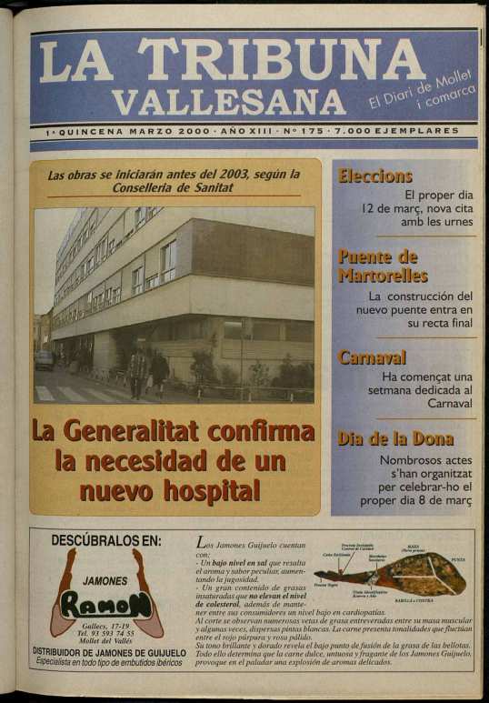 La tribuna vallesana, 1/3/2000 [Ejemplar]