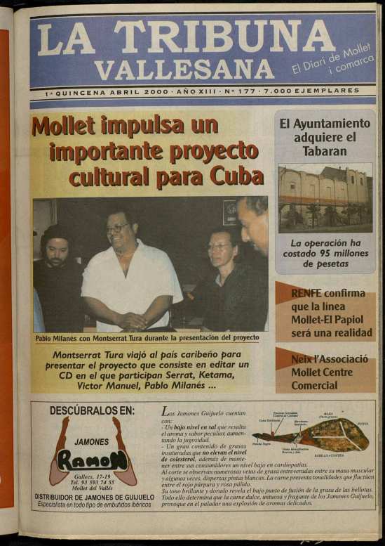 La tribuna vallesana, 1/4/2000 [Ejemplar]