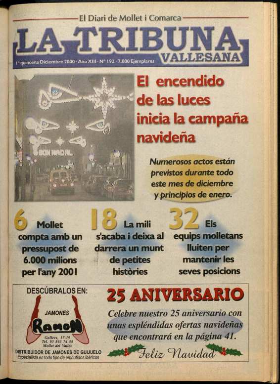 La tribuna vallesana, 1/12/2000 [Ejemplar]