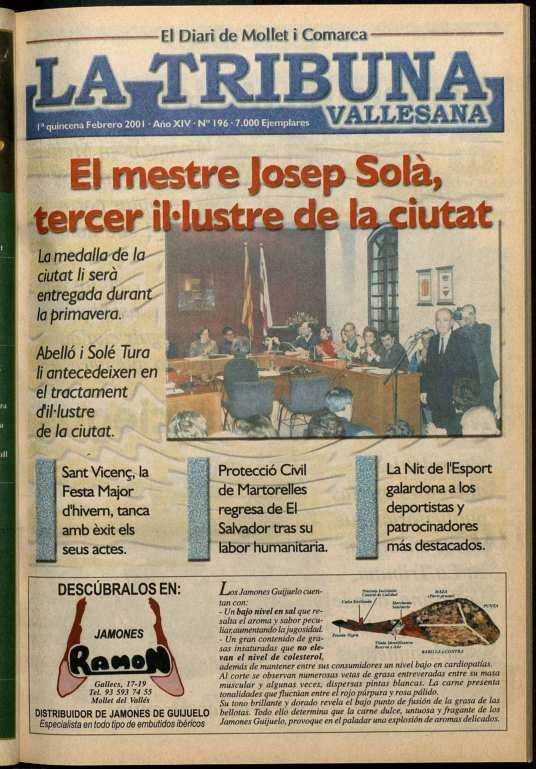 La tribuna vallesana, 1/2/2001 [Issue]