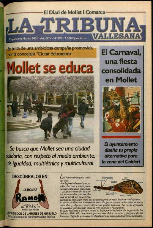 La tribuna vallesana, 1/3/2001 [Issue]