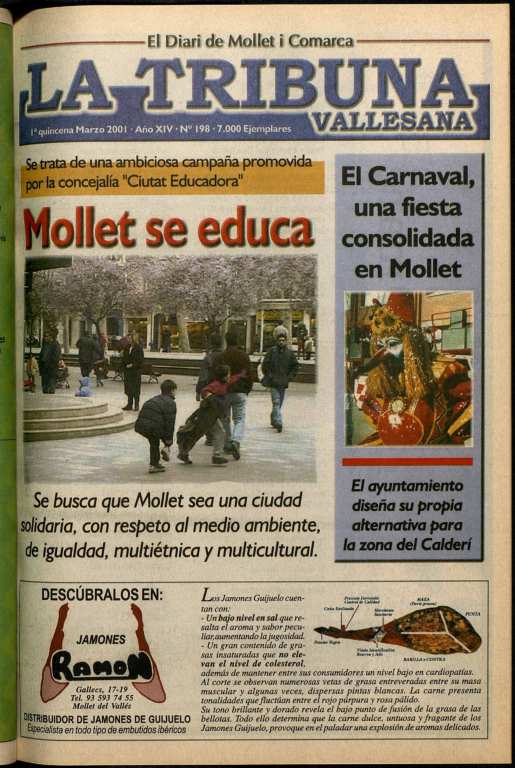 La tribuna vallesana, 1/3/2001 [Ejemplar]