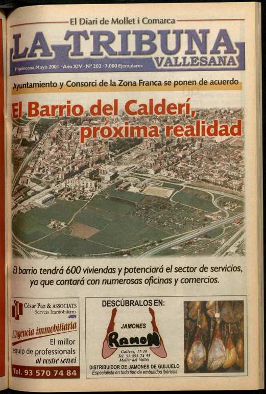 La tribuna vallesana, 1/5/2001 [Issue]