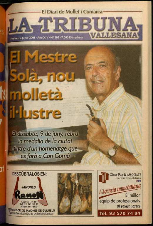 La tribuna vallesana, 1/6/2001 [Issue]