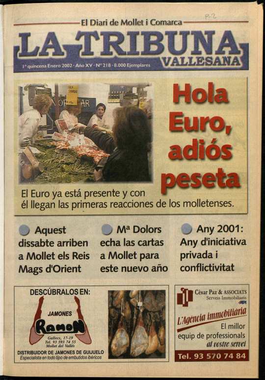 La tribuna vallesana, 1/1/2002 [Ejemplar]