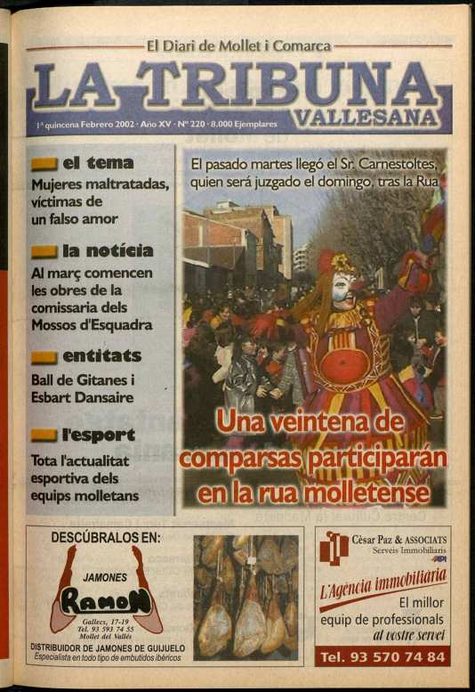 La tribuna vallesana, 1/2/2002 [Issue]