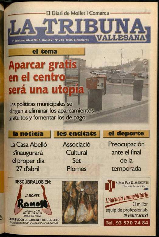 La tribuna vallesana, 1/4/2002 [Issue]