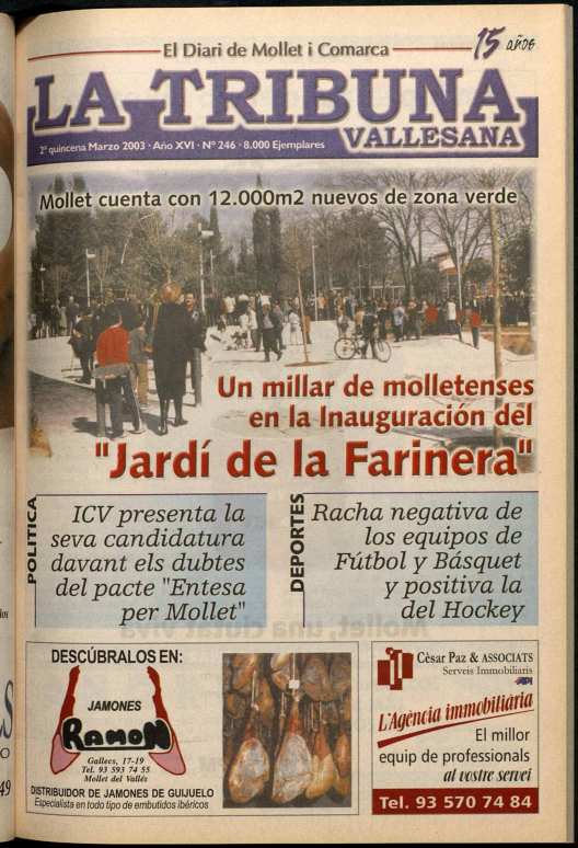 La tribuna vallesana, 2/3/2003 [Issue]