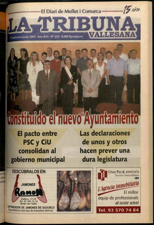 La tribuna vallesana, 2/6/2003 [Issue]